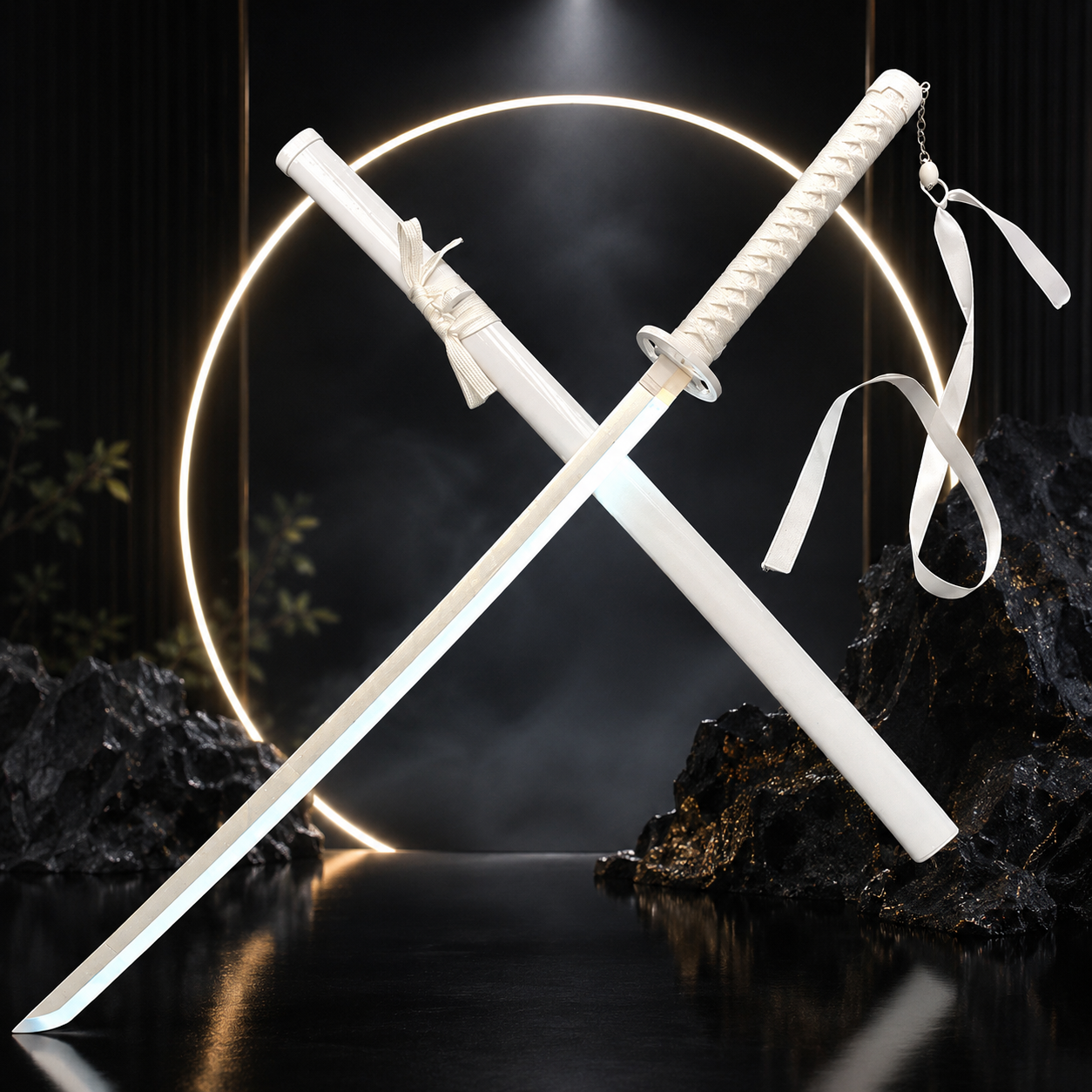 Luminous Phantom Katana – 8-Color LED Mist Blade