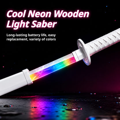 Luminous Phantom Katana – 8-Color LED Mist Blade