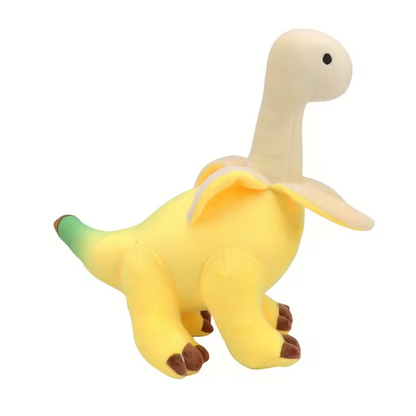 Peeled Banana Brontosaurus Plush Toy