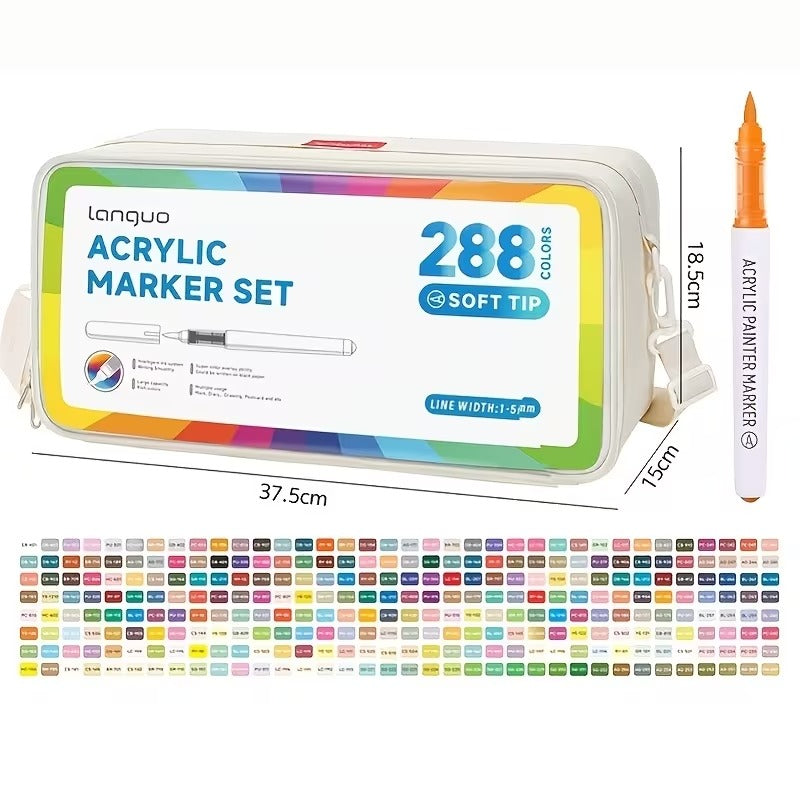 SONAMY 288 Colors Acrylic Paint Markers