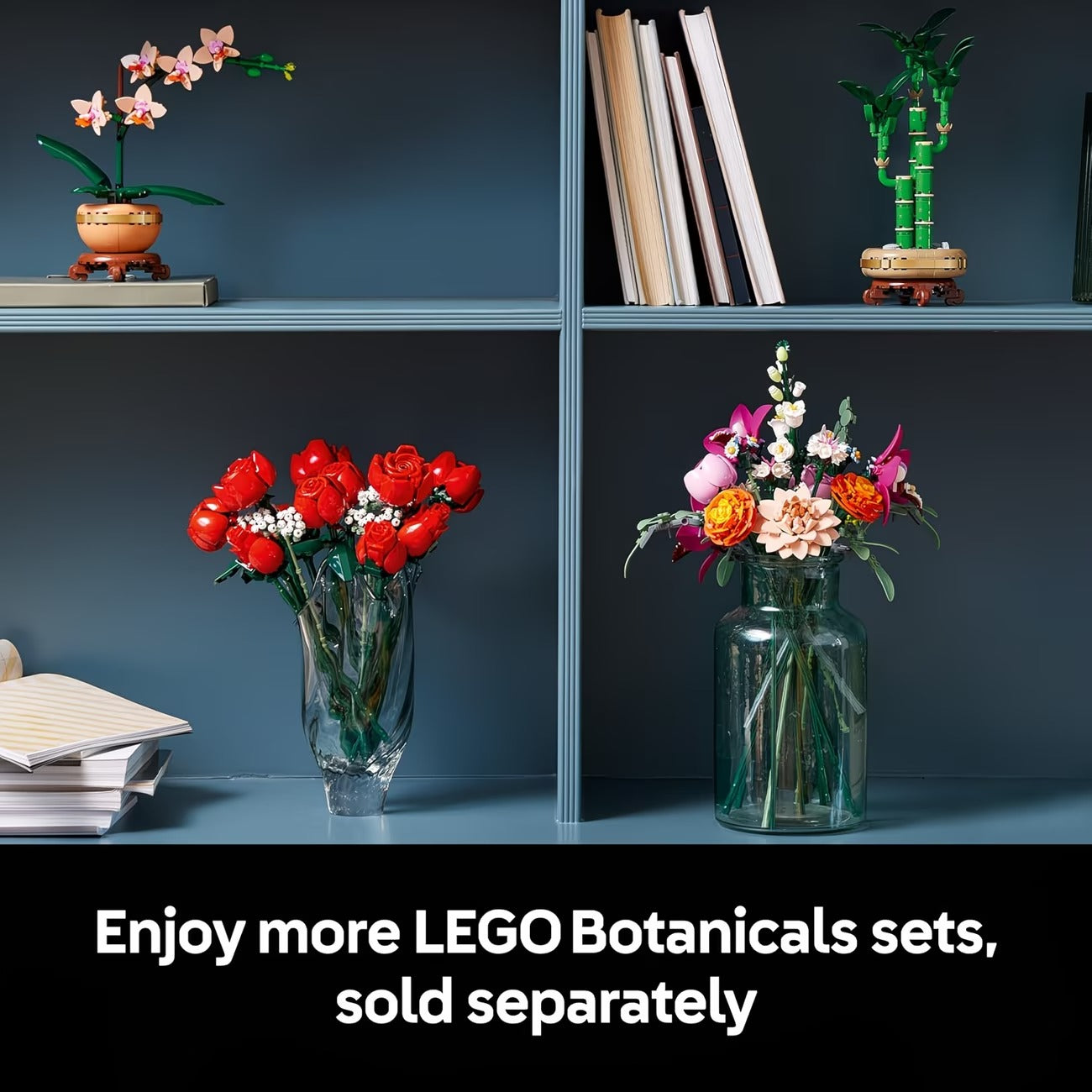 LEGO Botanicals Pretty Pink Flower Bouquet Building Set