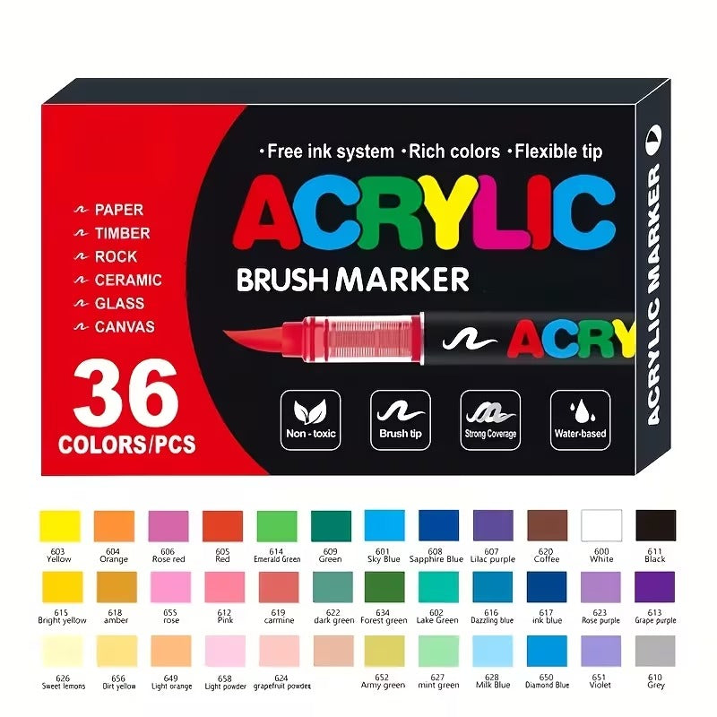 SONAMY 120 Colors Acrylic Paint Markers