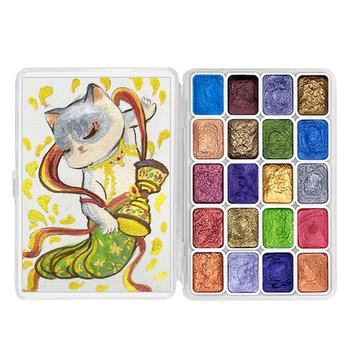 SONAMY Mini Glitter Watercolor Paint Set