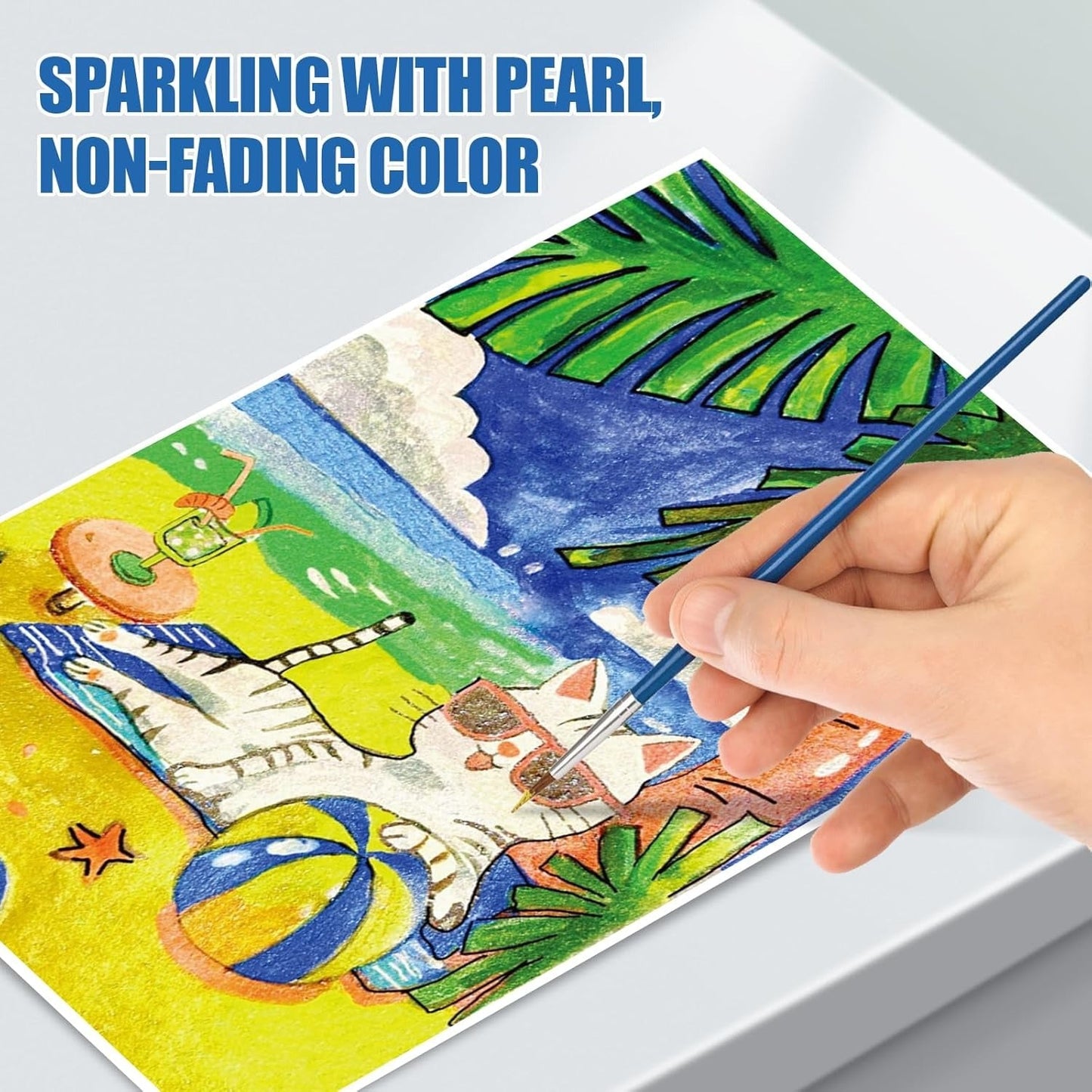 SONAMY Mini Glitter Watercolor Paint Set