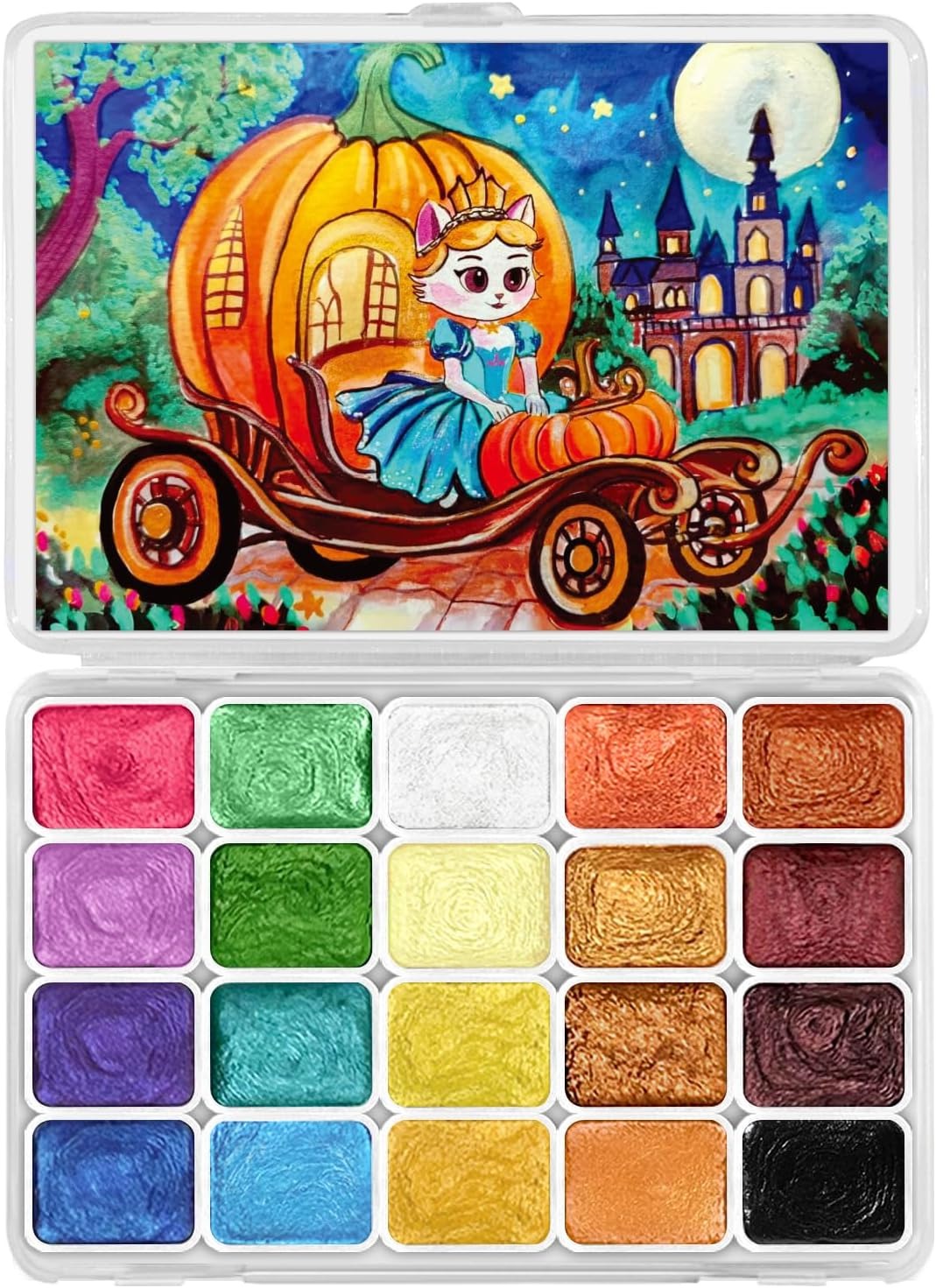 SONAMY Mini Glitter Watercolor Paint Set