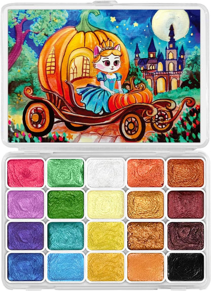 SONAMY Mini Glitter Watercolor Paint Set