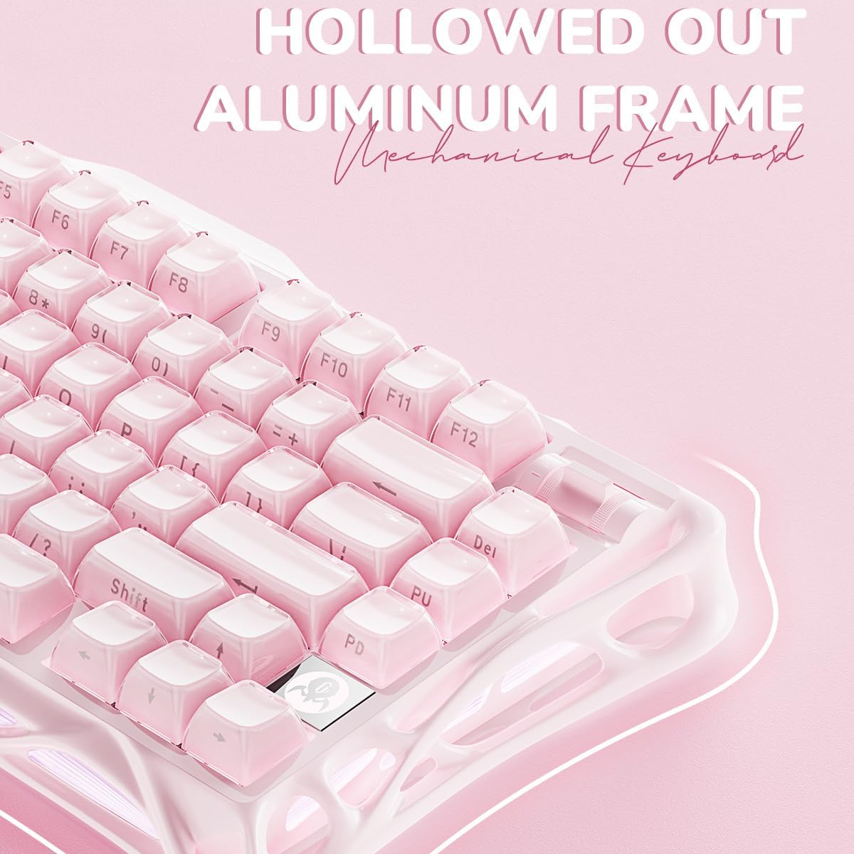 GravaStar Mercury K1 75% Pink Wireless Keyboard